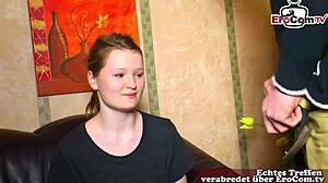 german stepsister fucks her stepbrother for some cash