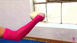 the food fight turned into foot fetish and fun anal time