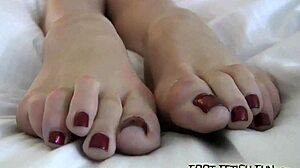Stroke your cock to my perfect pedicured feet