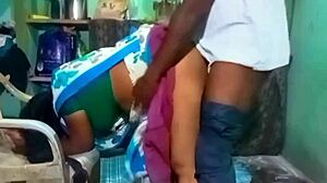 tamil beauty aunty gives blowjob then takes it doggy style