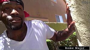 Latina Alycia Starr Gets Dicked By Rome Major In The Backyard