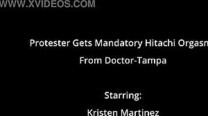 protester gets mandatory hitachi from doctor tampa