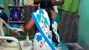 tamil beauty aunty gives blowjob then takes it doggy style
