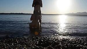 watched fucking on beach and big booty pounded