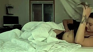 Slipping in at night to fuck big boob milf