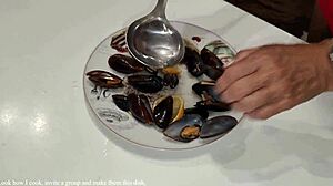 face to face with best friends mom she treated me to seafood for a wonderful fuck