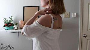 Gfe striptease and joi with big natural tits