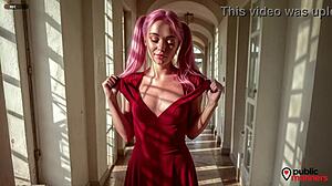 pink haired prostitute came to call i paid her for work