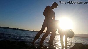 watched fucking on beach and big booty pounded