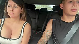 uber client fucks my stepdaughter while driving