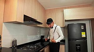 Stepmother sucks stepson after his plot