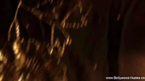 Erotic dancer moves sensually in the night