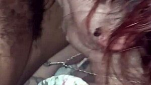 Latina slut gives sloppy deepthroat to big black cock
