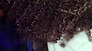Whore swallows giant cock licks balls swing party
