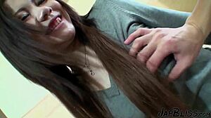 Horny Japanese amateur gets filled with creampie