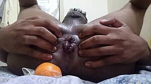 indian gay gets anal gape with dildo now