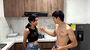 Colombian mother in law gets hard penetration from muscular bodybuilder
