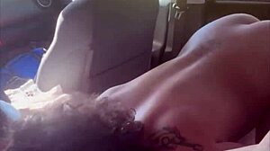 Big titty streetwalker with a perfect ass enoys watching herself get fucked & takes a load of cum on her ass