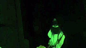 she gives that sloppy wet head in a mask with her big black cock