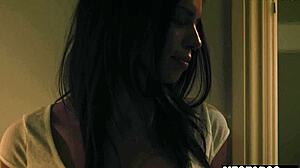 Isabella bell riding and enjoying a big bbc in her little 18+ hole