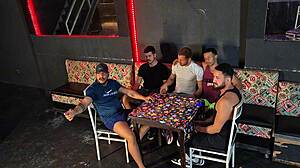 Muscular Brazilian Shemale Fucks At Dirty Bar