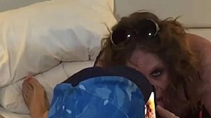Mature crossdresser deepthroats dick in hot compilation