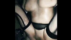 Big tits amateurs fuck in van