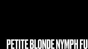 Petite blonde nymph gets pounded by monster cock in bts footage