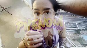 vegas balcony beatdown with deepthroat and facial on fat bbw