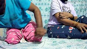 Teen girl and boy sex in the room