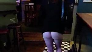 hotwife flashes and gets fucked quick in the garden