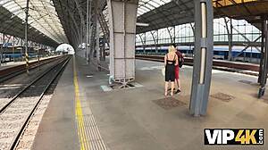 hardcore sex after train station wc