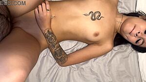 Skinny Amateur Displays Tight Figure With Confidence