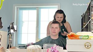 the stepmom hairdresser let me jerk off