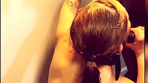 sloppy blowjob from my chocolate whore