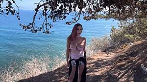 artemisia love bounces big boobs outdoors