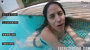 model helen star shares underwater wetlook in week 14